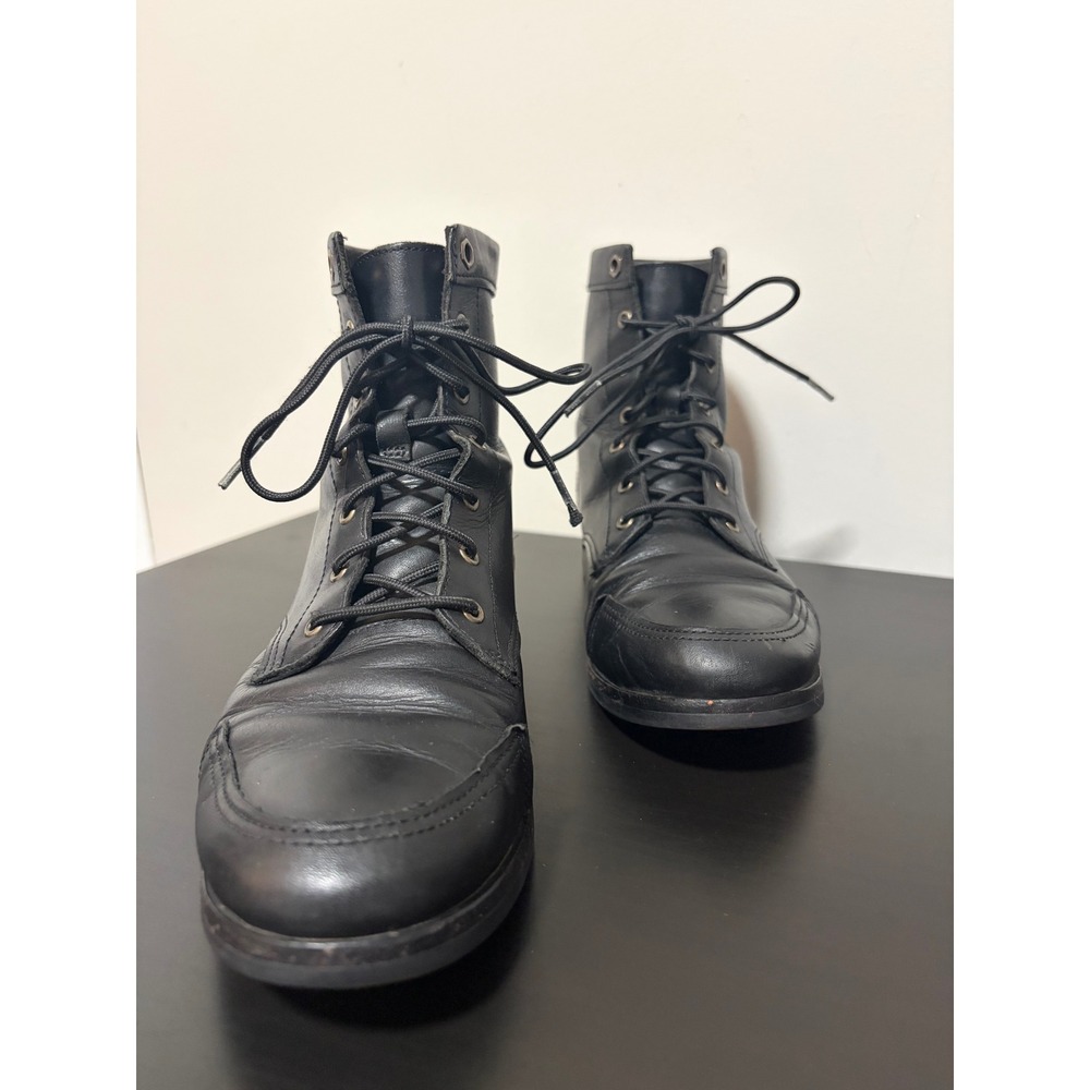 Timberland Courmayeur Valley Black Leather Lace Up Combat Boots A1KB8 Womens 7